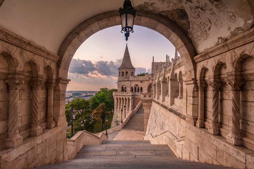 Fisherman's Bastion at sunrise