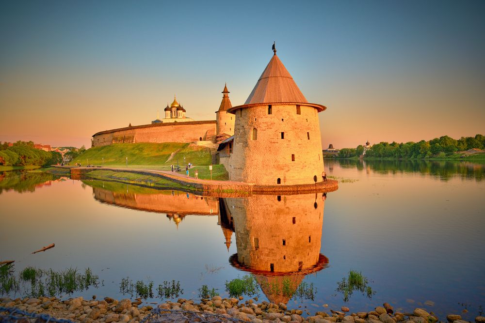 Псковский Кром. Закат