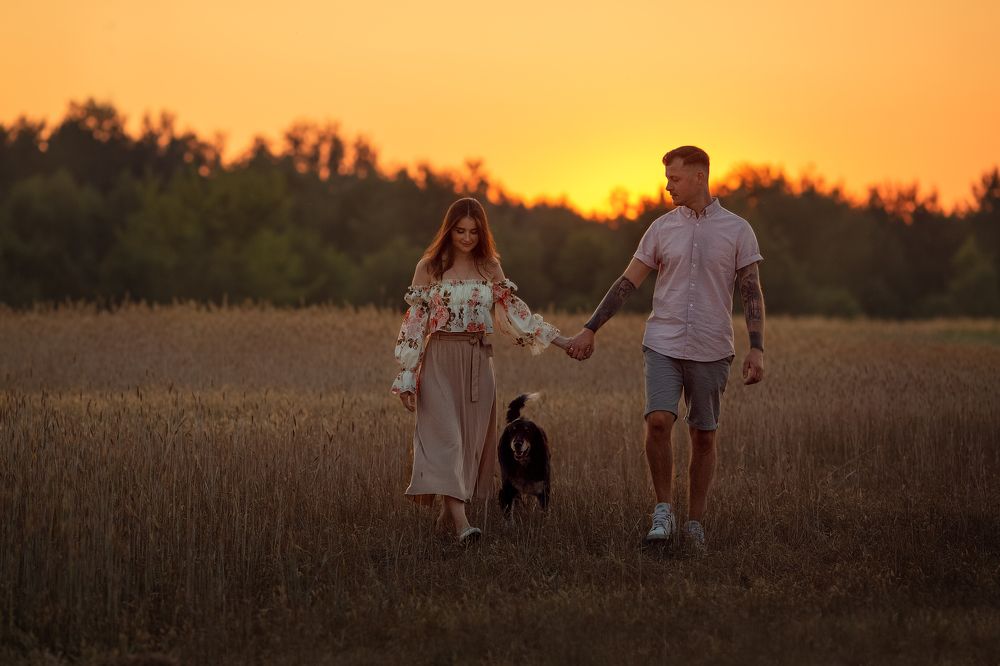 In the sunset