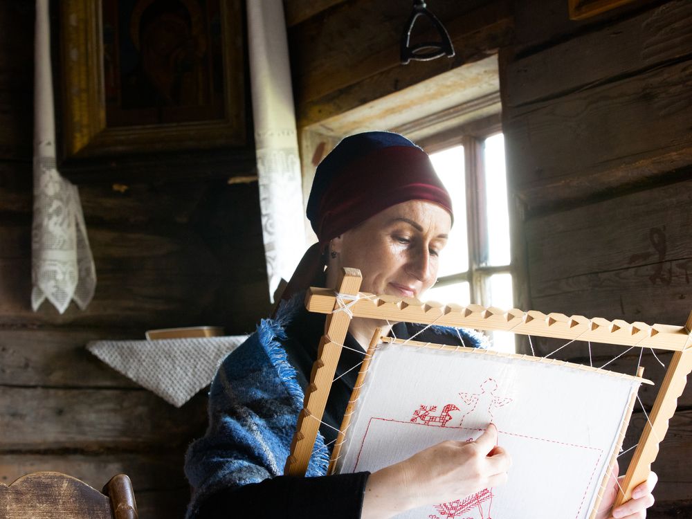 Русская женщина Карелии Россия