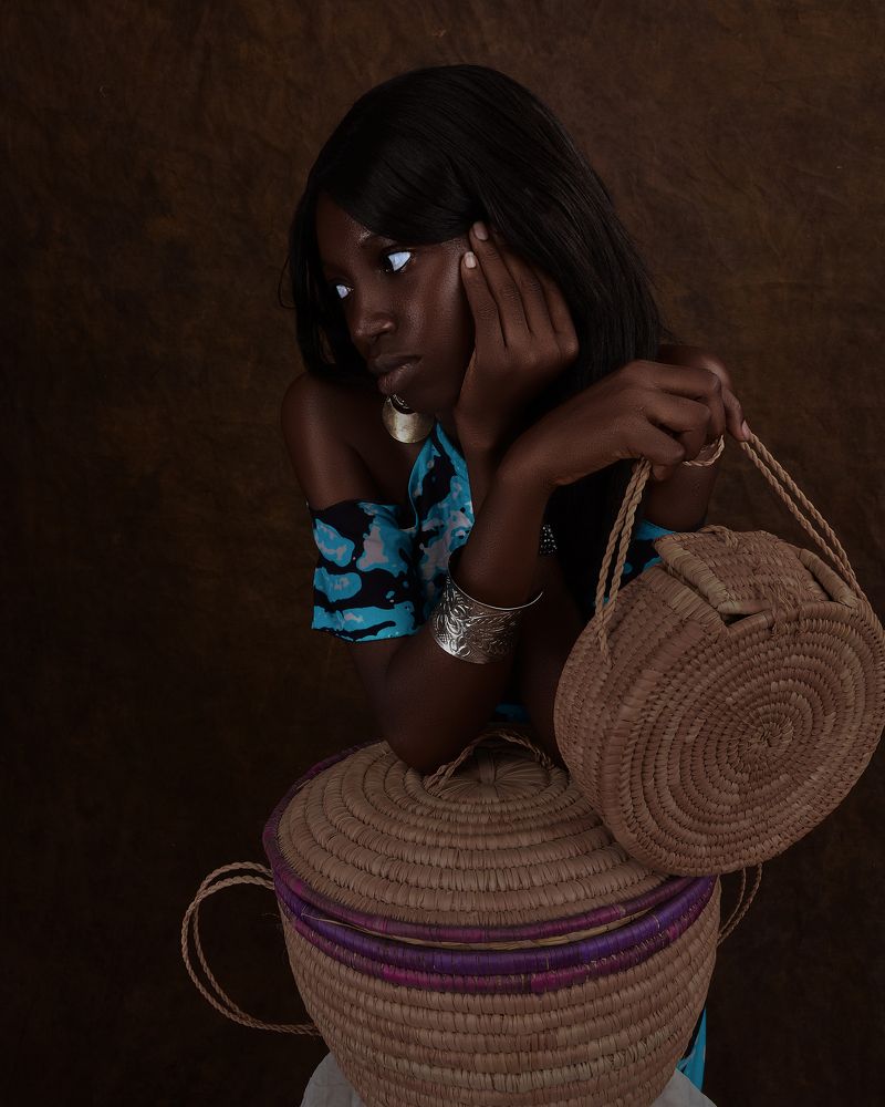 Pancy looks of an African woman