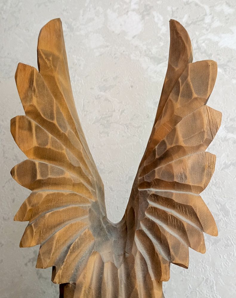 Wooden eagle wings