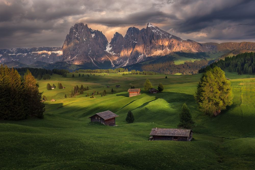 Glowing Sky st Alpe di Siusi