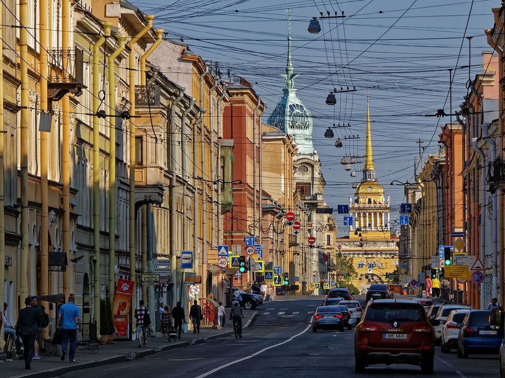 Городское утро.