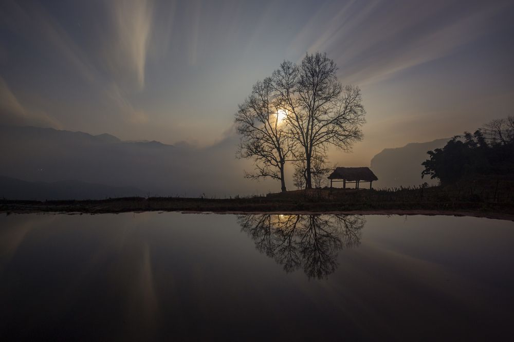 Moonlit night at Choan Then Park