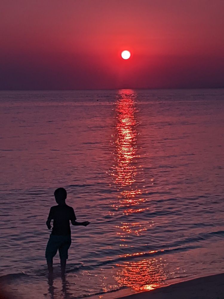 Through my sun glasses