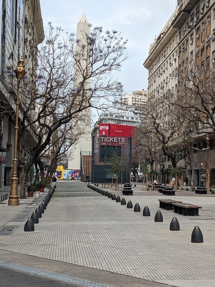 The obelisk in the distance...