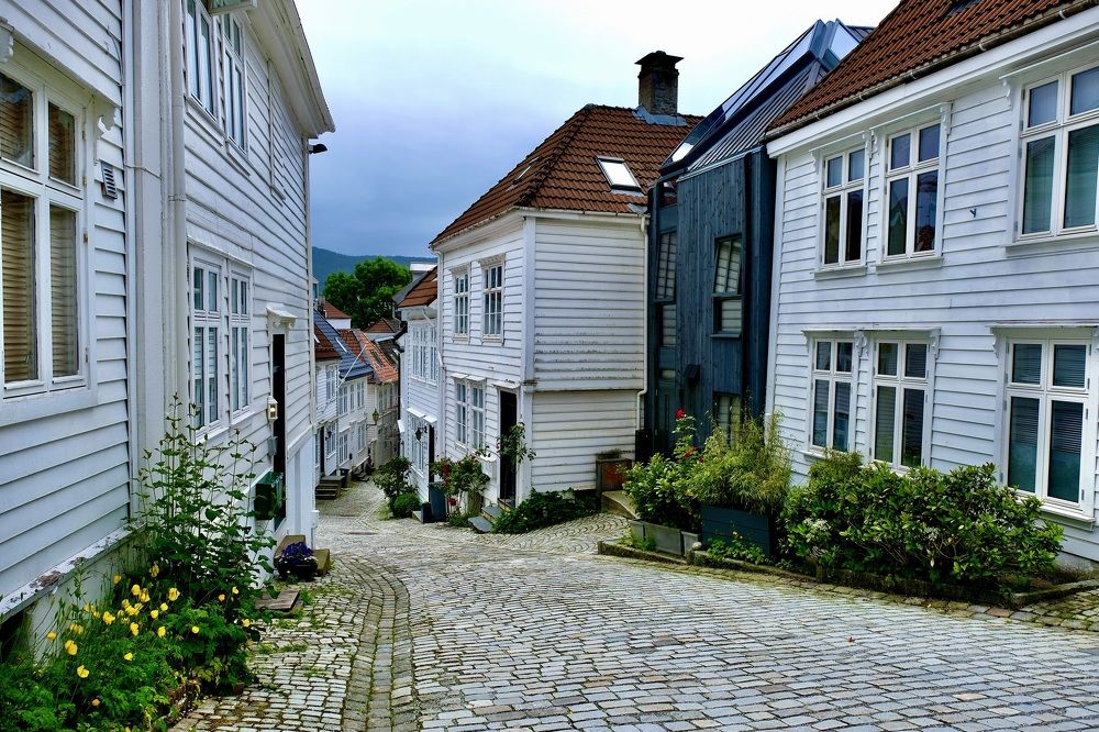 Old street in Bergen