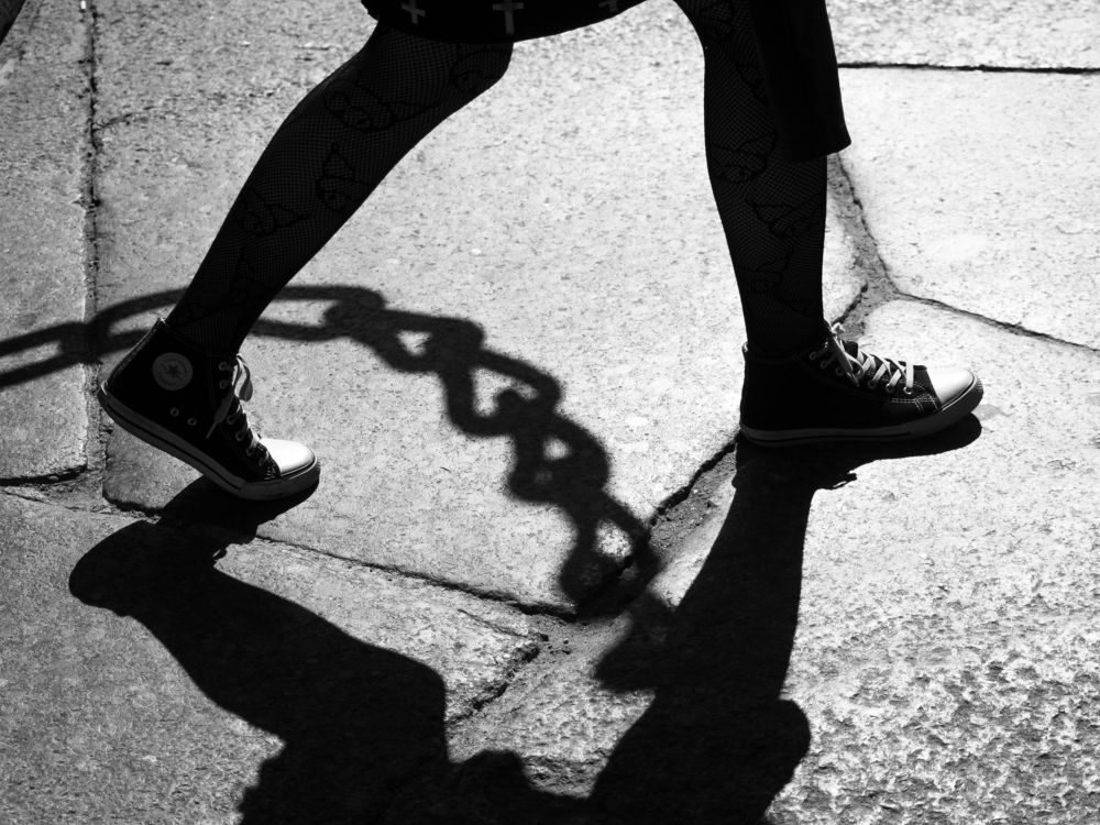 Chained by one chain