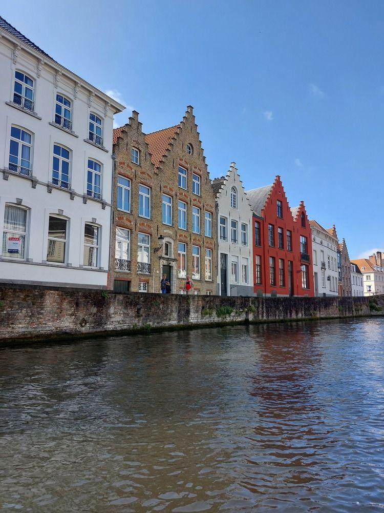 Buildings in the river