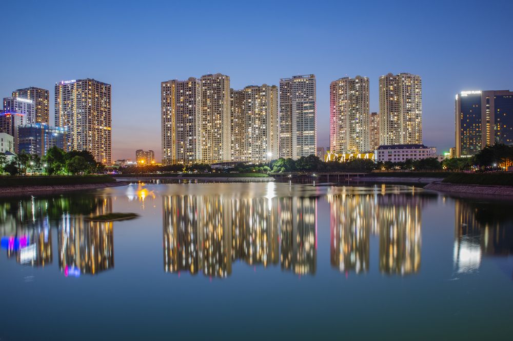 Twilight in the park