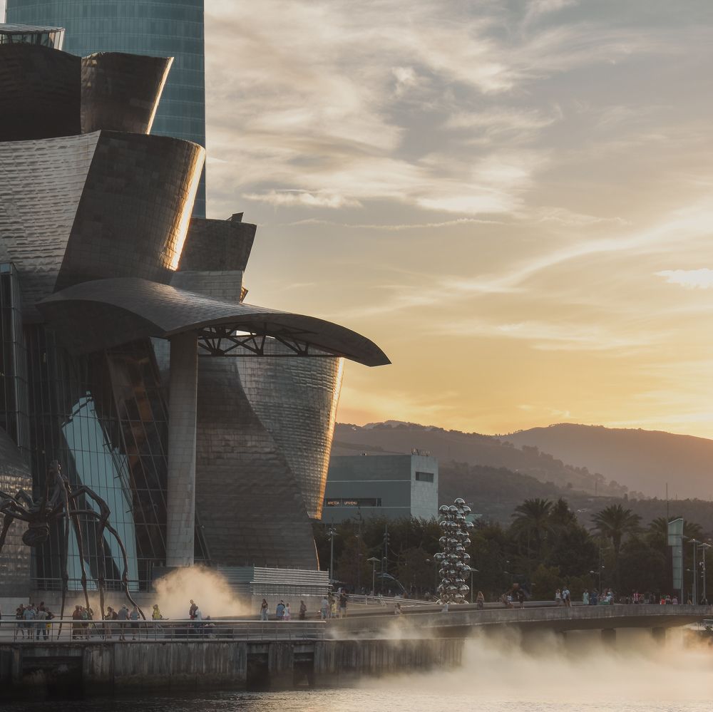 Atardecer en Bilbao