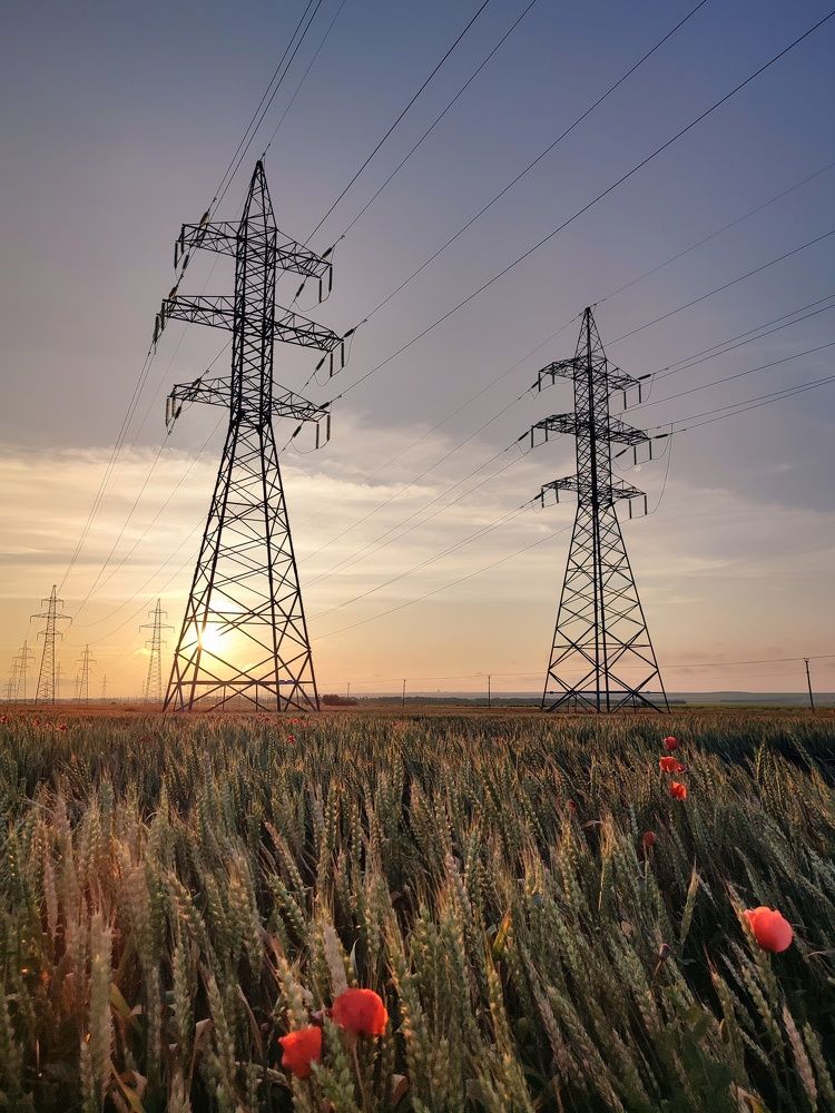 ЛЭП на закате