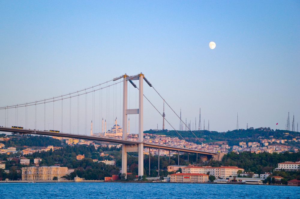 Мост через Босфор в Стамбуле