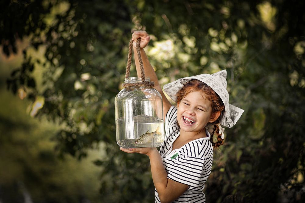 Моя Пэппи на рыбалке