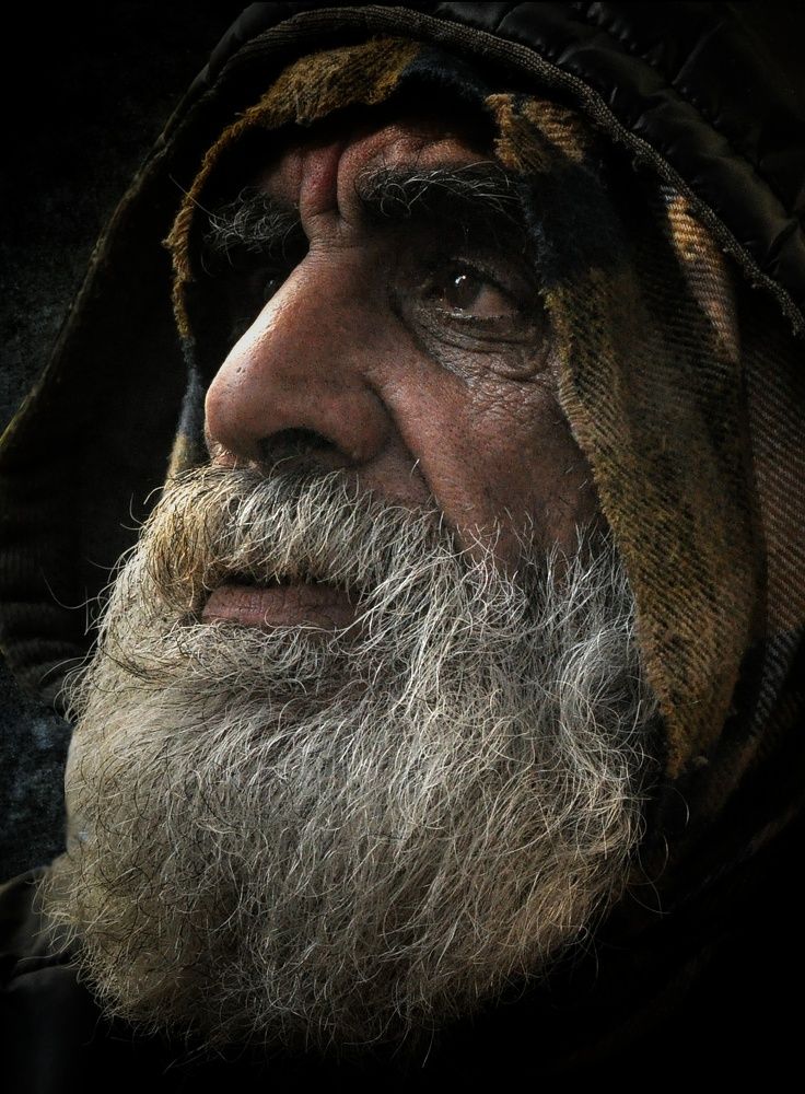 Yes, he is waiting for the end of the journey