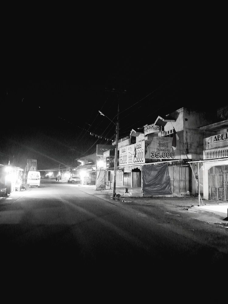 Empty Night City of Limbanang