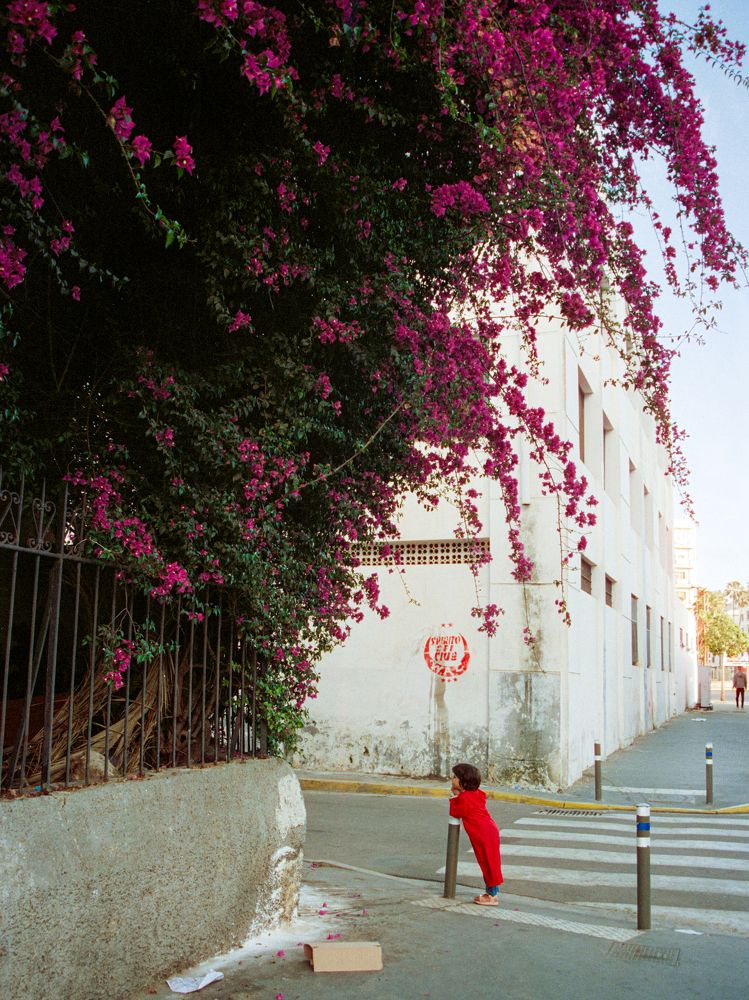 Film photo of maroccan girl