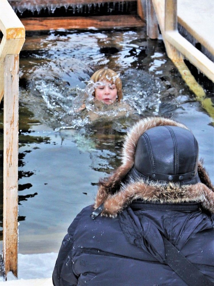 Крещенский заплыв в Астане