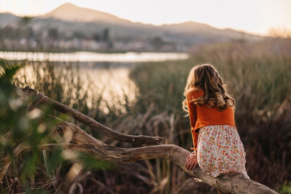 Golden hour at the lake