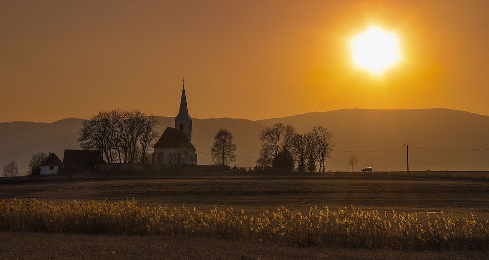 Sunset at St. John's Church