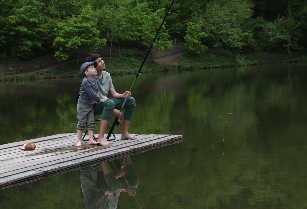 Рыбалка на пруду