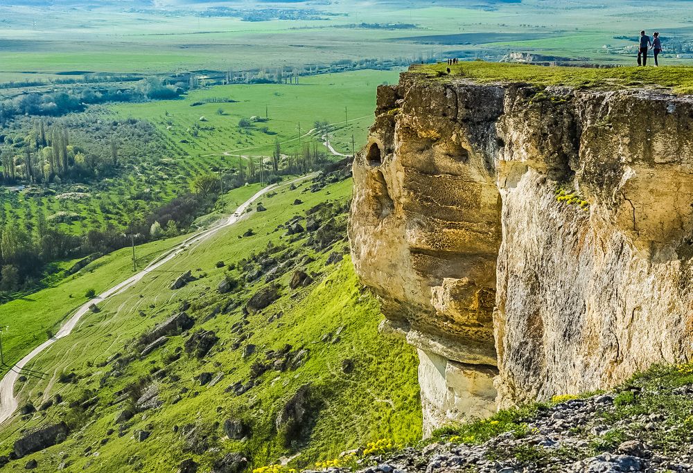 На плато белой скалы.