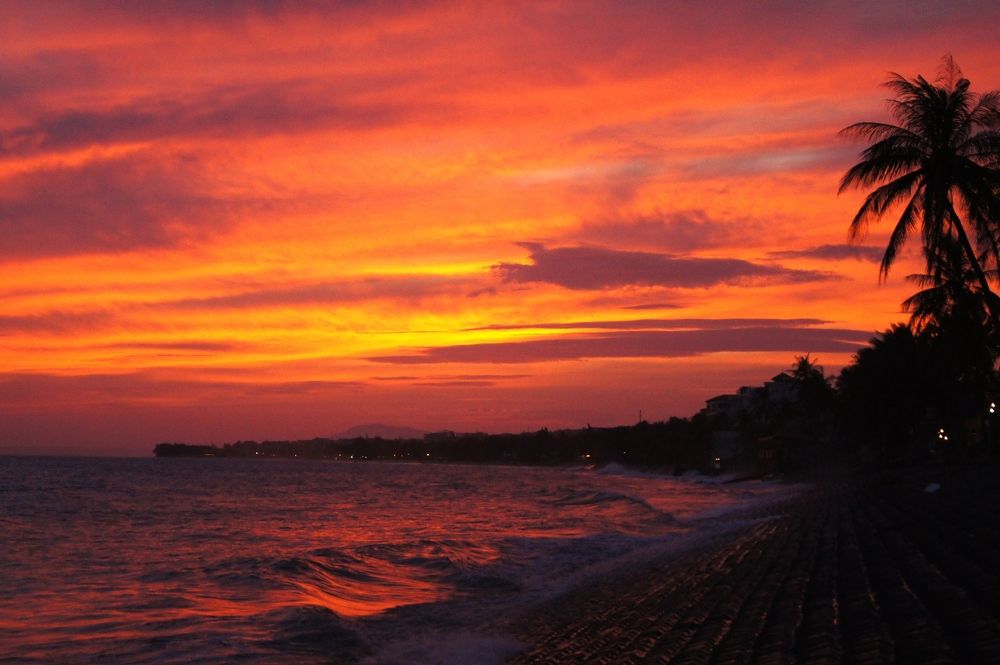 Закат в тропиках.