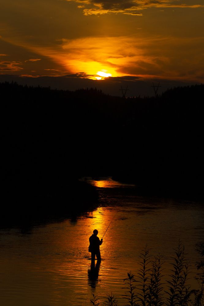 одинокий рыбак