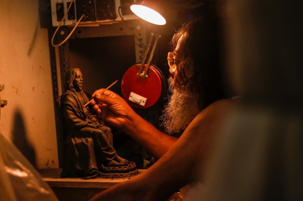 The Artist with his Art