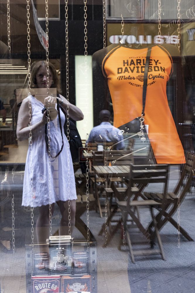 Street self portrait, Budapest
