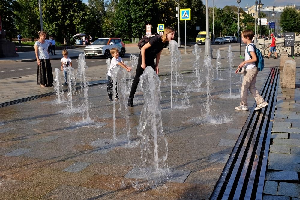 Жаркий день в городе