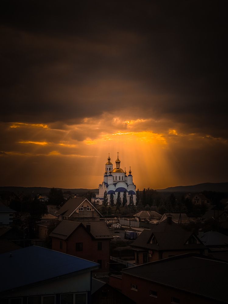 Лучи света.