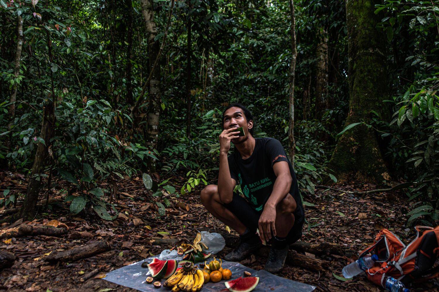 Recreation moment in the jungle
