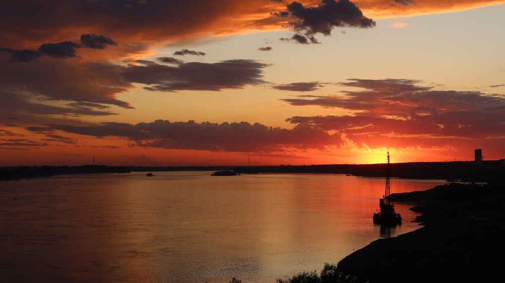 Закат после грозы