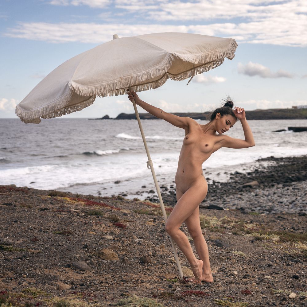 Girl with an umbrella