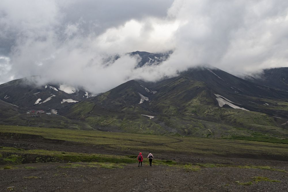 Авачинский вулкан в облаках