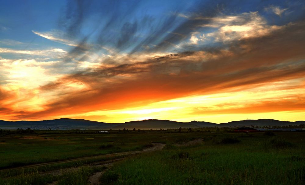 Осенний закат.