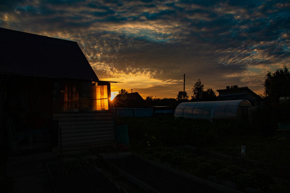 В лучах заката