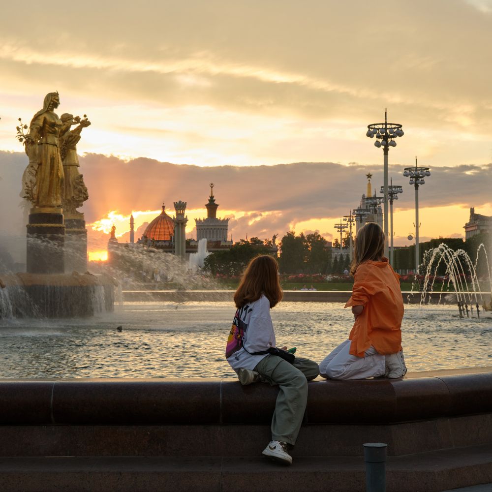 Встреча огненного заката