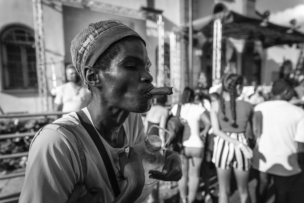 At San Lazaro's festivities in El Rincon, Cuba.