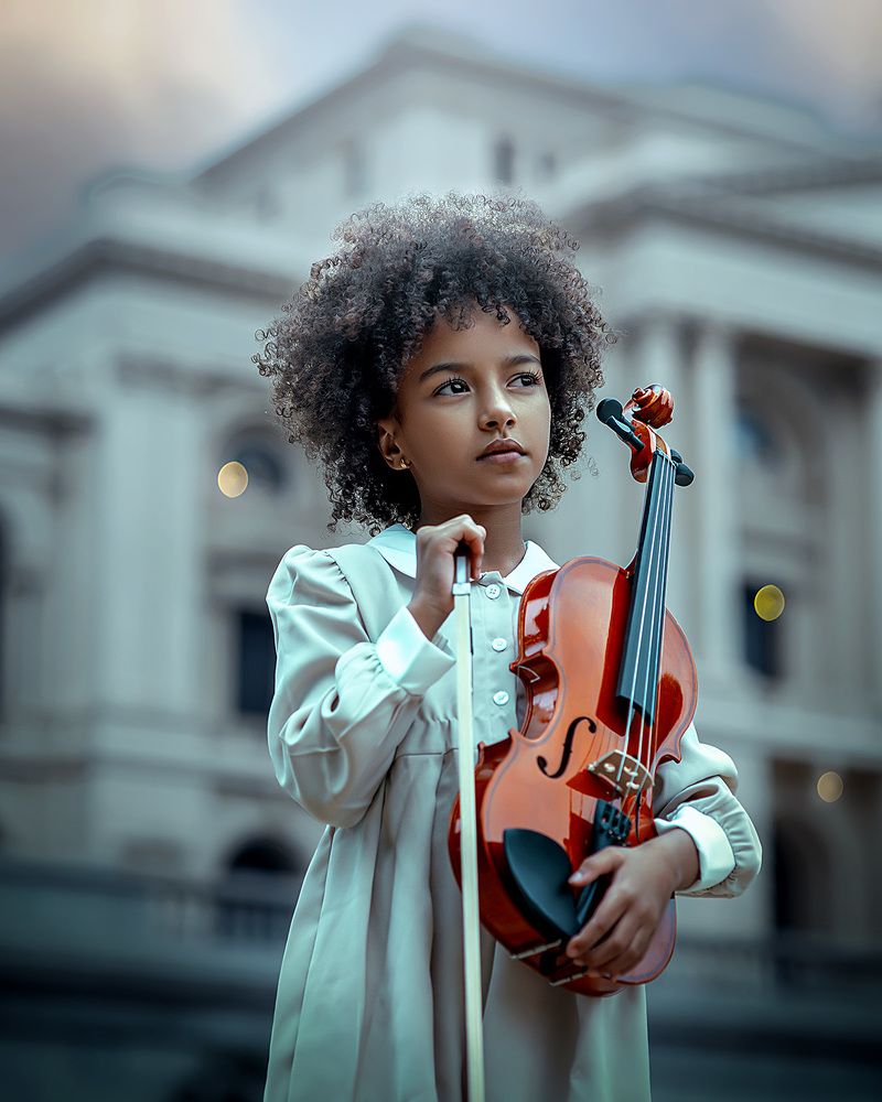 Beautiful and cute brunette girl