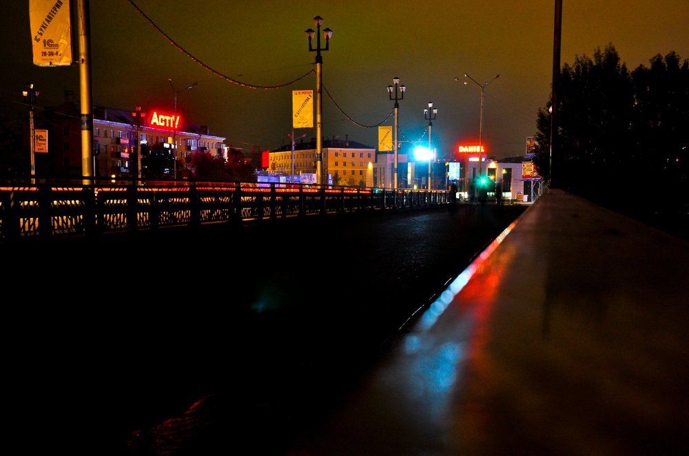 Ночной Усть-Каменогорск