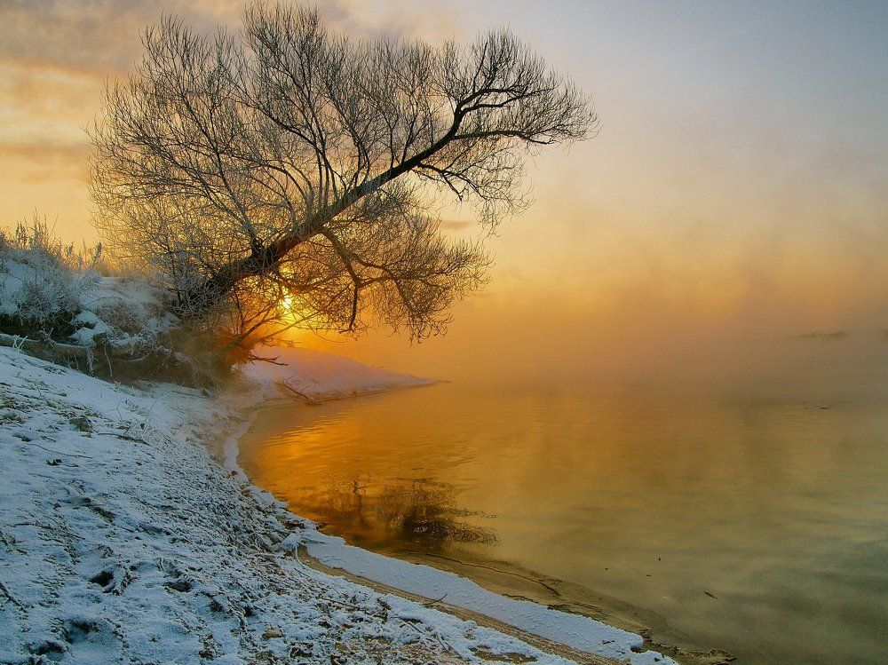 Морозный рассвет.