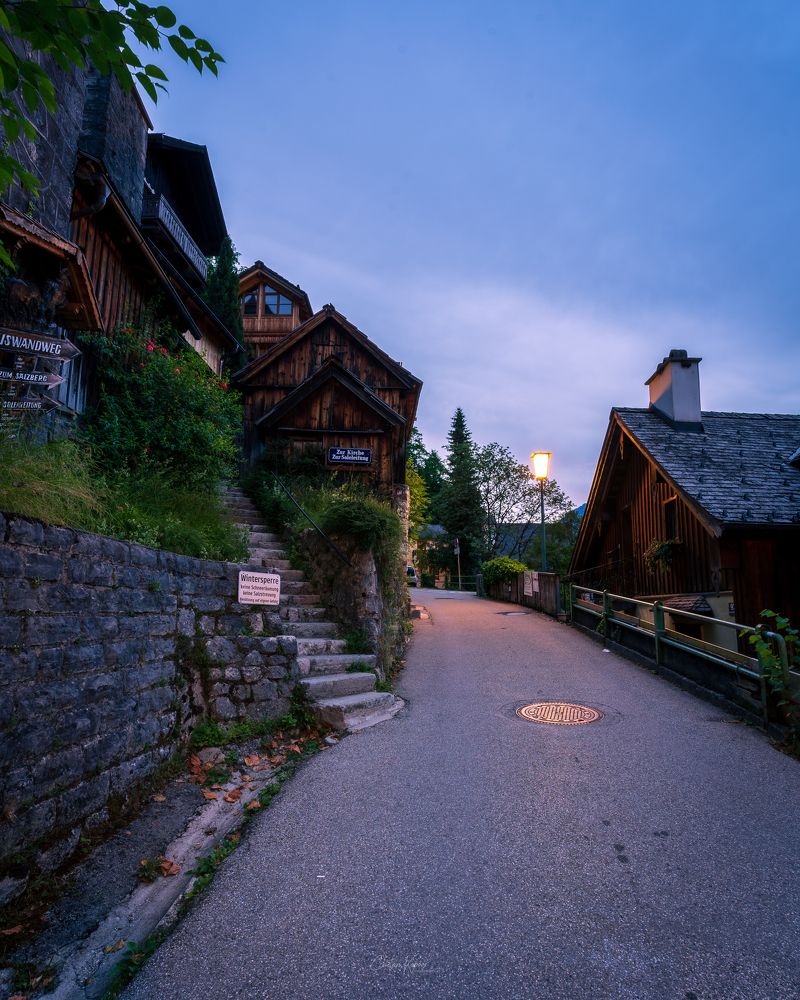Empty streets of Hallstatt