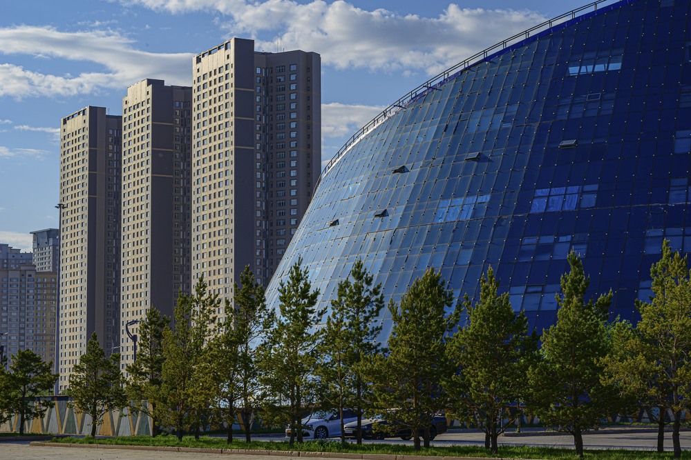 Красивая архитектура в Астане
