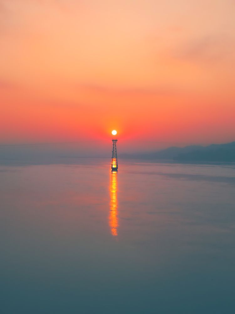 Sunrise view from Abhaypur, North Guwahati, Assam, India.