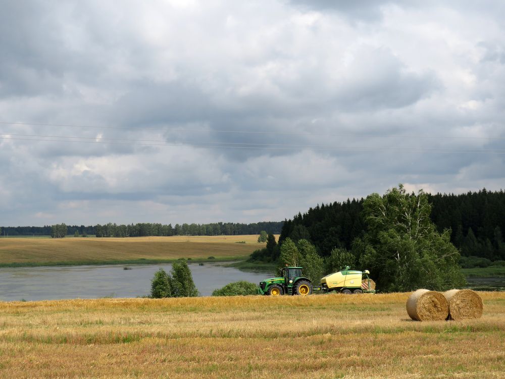 Tractor in the field