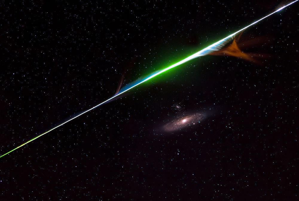 Celestial magic Andromeda meets a perseid
