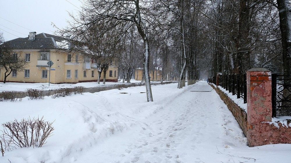 Мокрый снег и оттепель